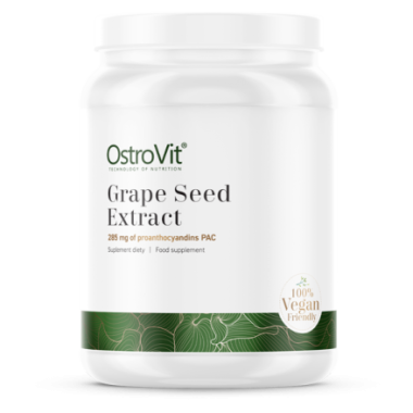 OstroVit Grape Seed Extract 50 g (Extract de samburi de struguri) Beneficii Extract din samburi de struguri: promoveaza sanatate