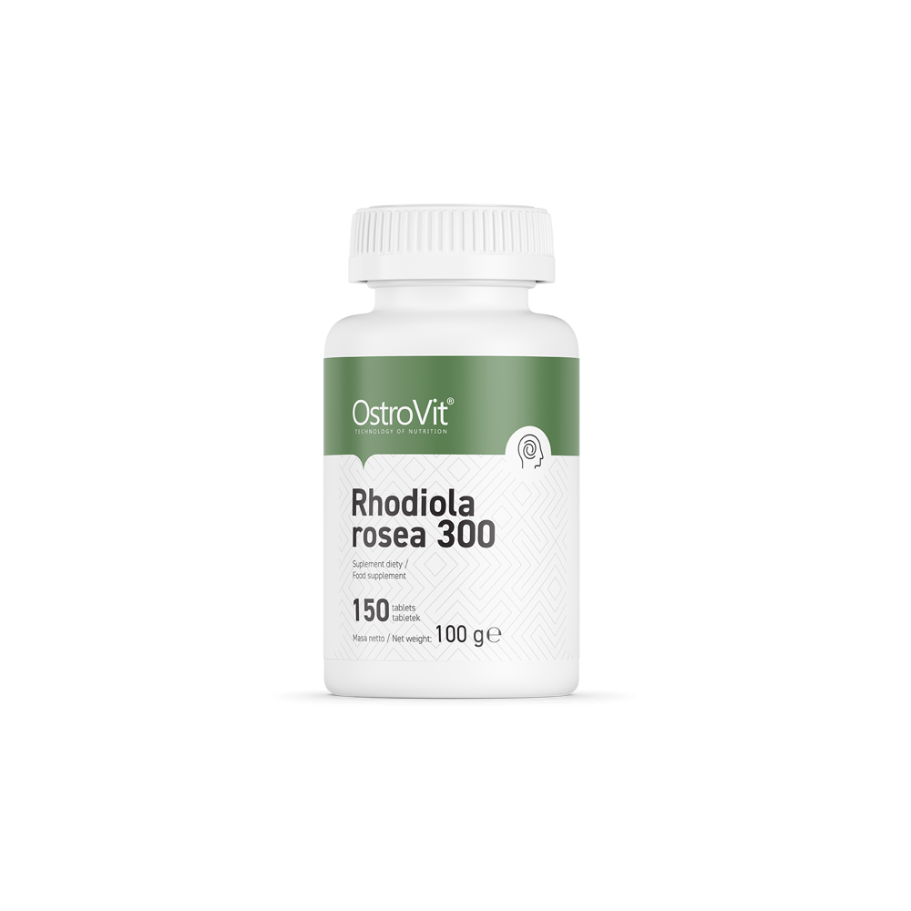 OstroVit Rhodiola Rosea 300 mg - 150 Tablete Beneficii Rhodiola Rosea: poate ajuta la reducerea stresului, poate ajuta la obosea