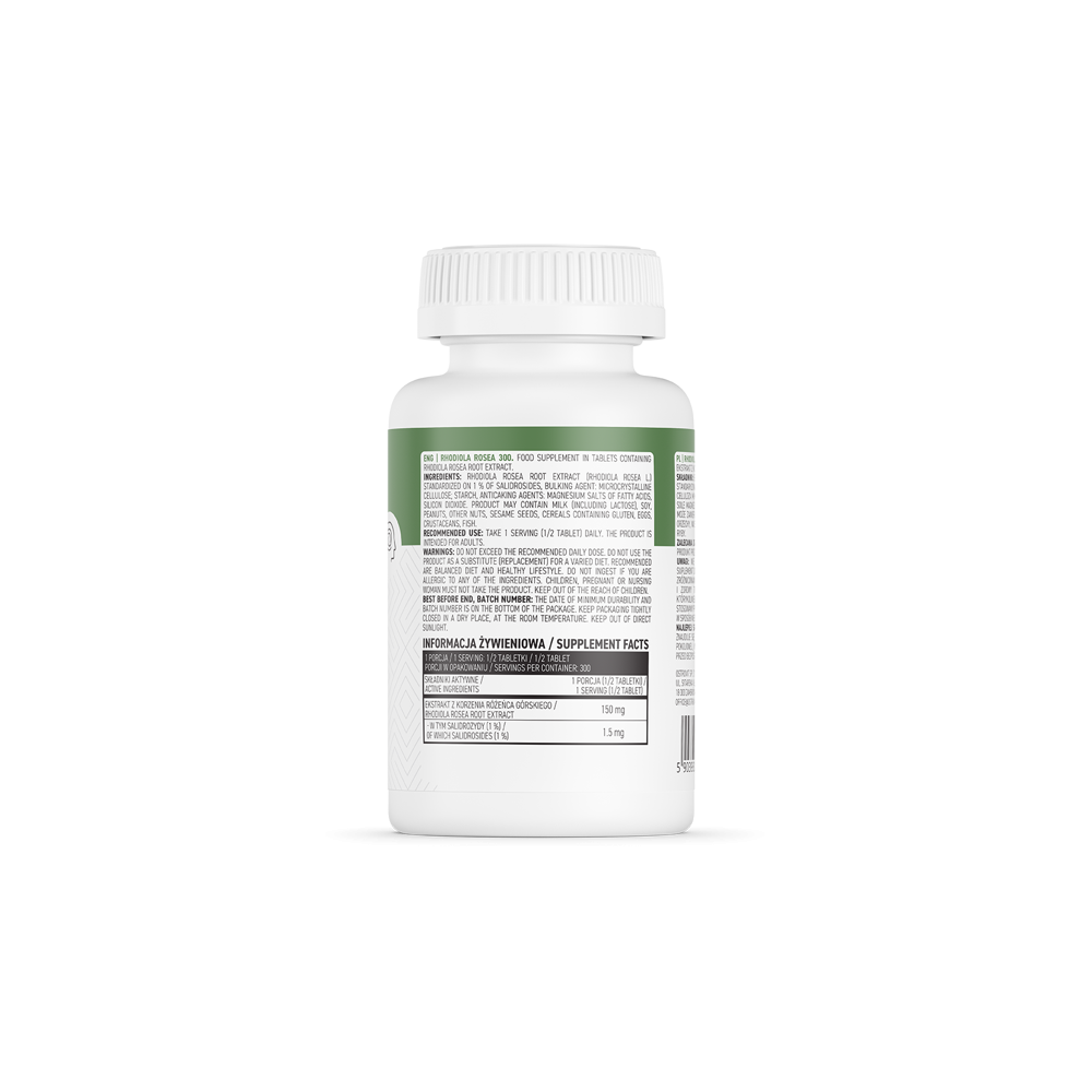 OstroVit Rhodiola Rosea 300 mg - 150 Tablete Beneficii Rhodiola Rosea: poate ajuta la reducerea stresului, poate ajuta la obosea