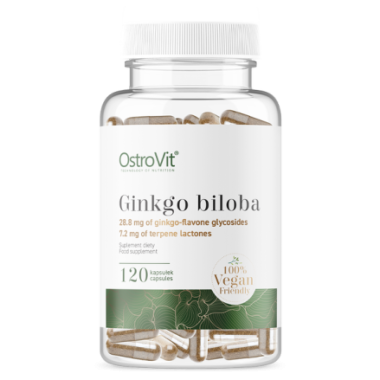 OstroVit Ginkgo Biloba VEGE 120 Capsule Beneficii Ginkgo Biloba: poate sustine sistemele circulator si cardiovascular, are efect