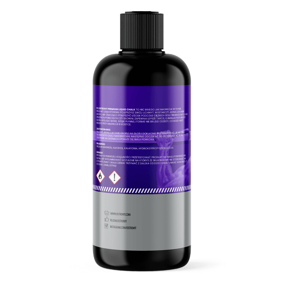 OstroVit Magnesia in liquid 250 ml (creta lichida pentru ridicare greutati) Magnezia lichid (creta lichida): asigura o frecare m