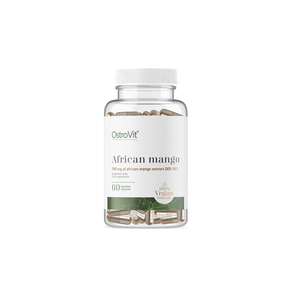 OstroVit African Mango VEGE 60 Capsule Beneficii Mango african: are efect de slabire, poate ajuta la scaderea colesterolului, sp