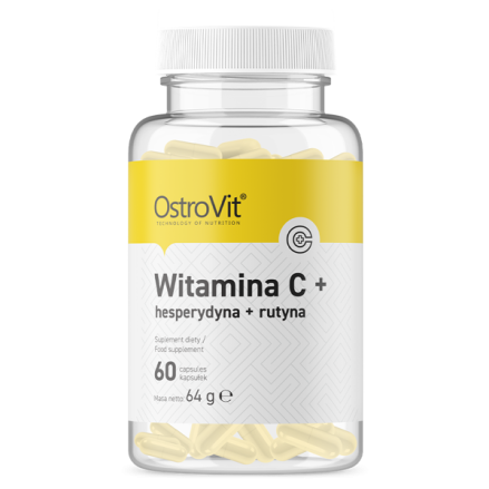 OstroVit Vitamin C + Hesperidin + Rutin - 60 Capsule Beneficii Vitamina C + Hesperidin + Rutin: garanteaza o absorbtie imbunatat