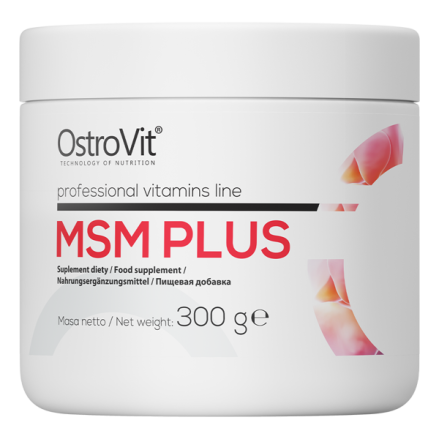 OstroVit MSM Plus pudra 300 grame Beneficii MSM Plus: reduce durerea musculara dupa antrenament si contribuie la refacerea muscu