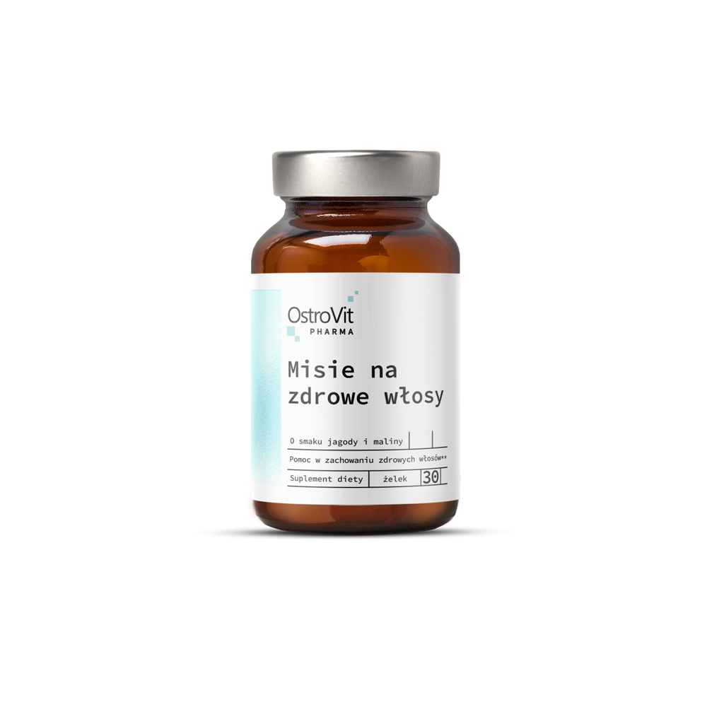 OstroVit Pharma Bears For Healthy Hair 30 gummies (Jeleuri pentru par sanatos) Beneficii: a fost dezvoltat pe baza ingredientelo OstroVit Pharma Bears For Healthy Hair 30 gummies (Jeleuri pentru par sanatos) Beneficii: a fost dezvoltat pe baza ingredientelo