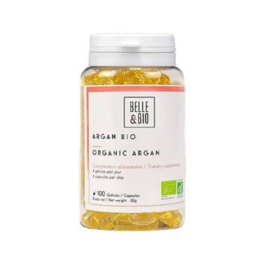 Belle&Bio Ulei de Argan Bio 500mg 100 Capsule Beneficiile uleiului de argan bio: protejeaza de daunele solare, hidrateaza pielea