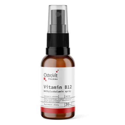 OstroVit Pharma Vitamin B12 Methylocobalamin spray 30 ml Beneficii Vitamina B12: ajuta la formarea globulelor rosii si la amelio