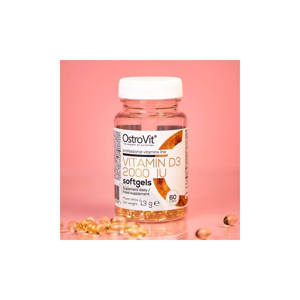 OstroVit Vitamin D3 2000 IU - 60 Capsule Beneficii Vitamina D3: mentine sanatatea oaselor, amelioreaza mai multe boli, ajuta la 