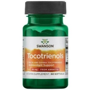Swanson Tocotrienols - 50mg - 60 Capsule (suport antioxidant) Beneficii Tocotrienols: sustine diviziunea celulara, protejeaza in