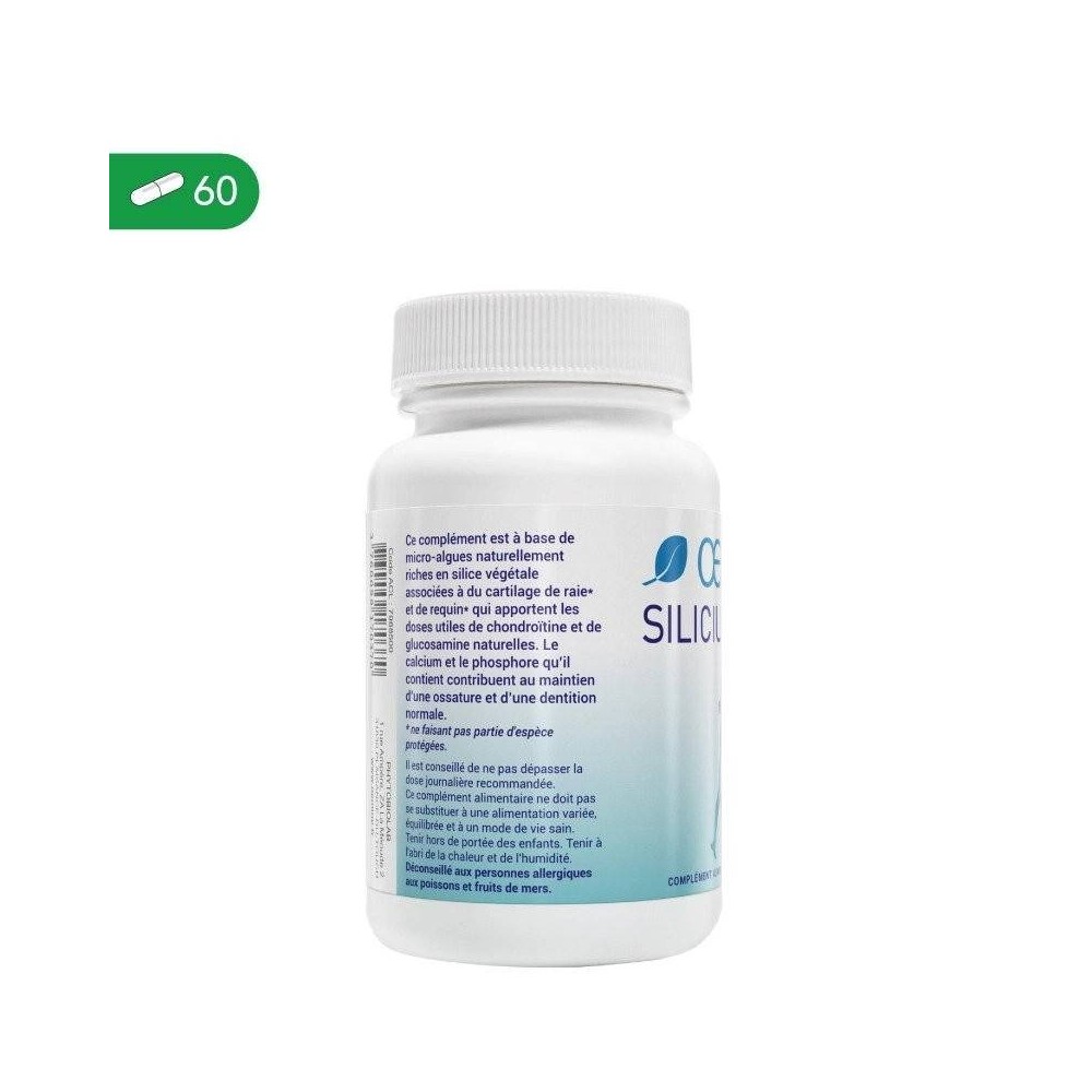 Oemine Siliciu Marin 60 capsule (Mineral pentru Oase sanatoase) Beneficii Siliciu marin: mentinerea articulatiilor sanatoase, sc