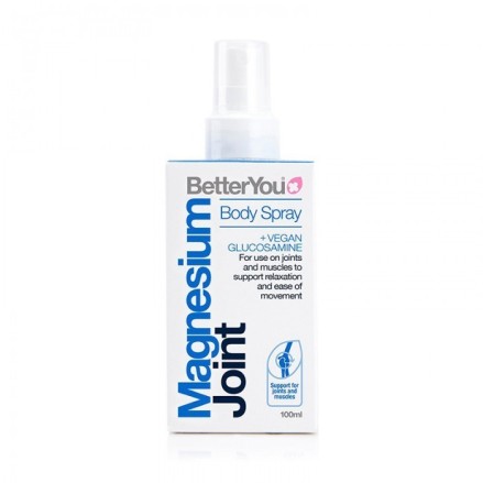 BetterYou Magnesium Oil Joint Spray 100 ml (ulei de magneziu pentru articulatii) BENEFICII SPRAY DE MAGNEZIU PENTRU ARTICULATII-