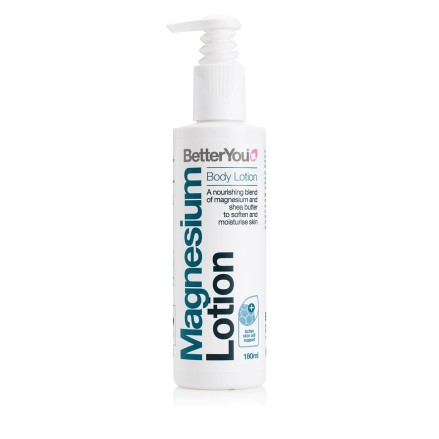 BetterYou Magnesium Body Lotion 180 ml (lotiune corporala din magneziu) BENEFICIILE LOTIUNII DE MAGNEZIU- 5 ml de lotiune de cor