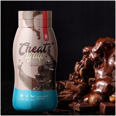 Cheat Meal Sos fara calorii cu aroma de ciocolata - 500 ml PROPRIETATI- sirop dulce fara zahar, o portie inseamna doar 1 calorie