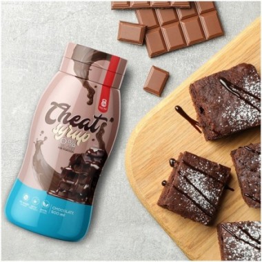 Cheat Meal Sos fara calorii cu aroma de ciocolata - 500 ml PROPRIETATI- sirop dulce fara zahar, o portie inseamna doar 1 calorie