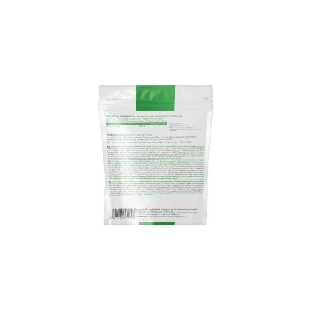 Cetona de Zmeura (Raspberry Ketone) 500 mg 60 Capsule, Raw Powders Cetona de Zmeura beneficii: ajuta la pierderea in greutate, r
