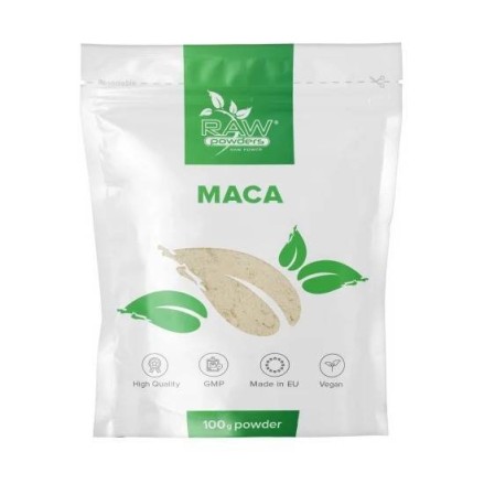 Raw Powders Maca Pudra 100 grame BENEFICII MACA: sustine memoria, sustine sanatatea fizica si psihica, promoveaza fertilitatea, 