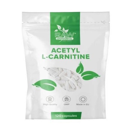 Raw Powders Acetyl L-carnitine (ALC carnitine) - 120 Capsule BENEFICII ACETIL L-CARNITINA: ar putea imbunatati memoria si functi