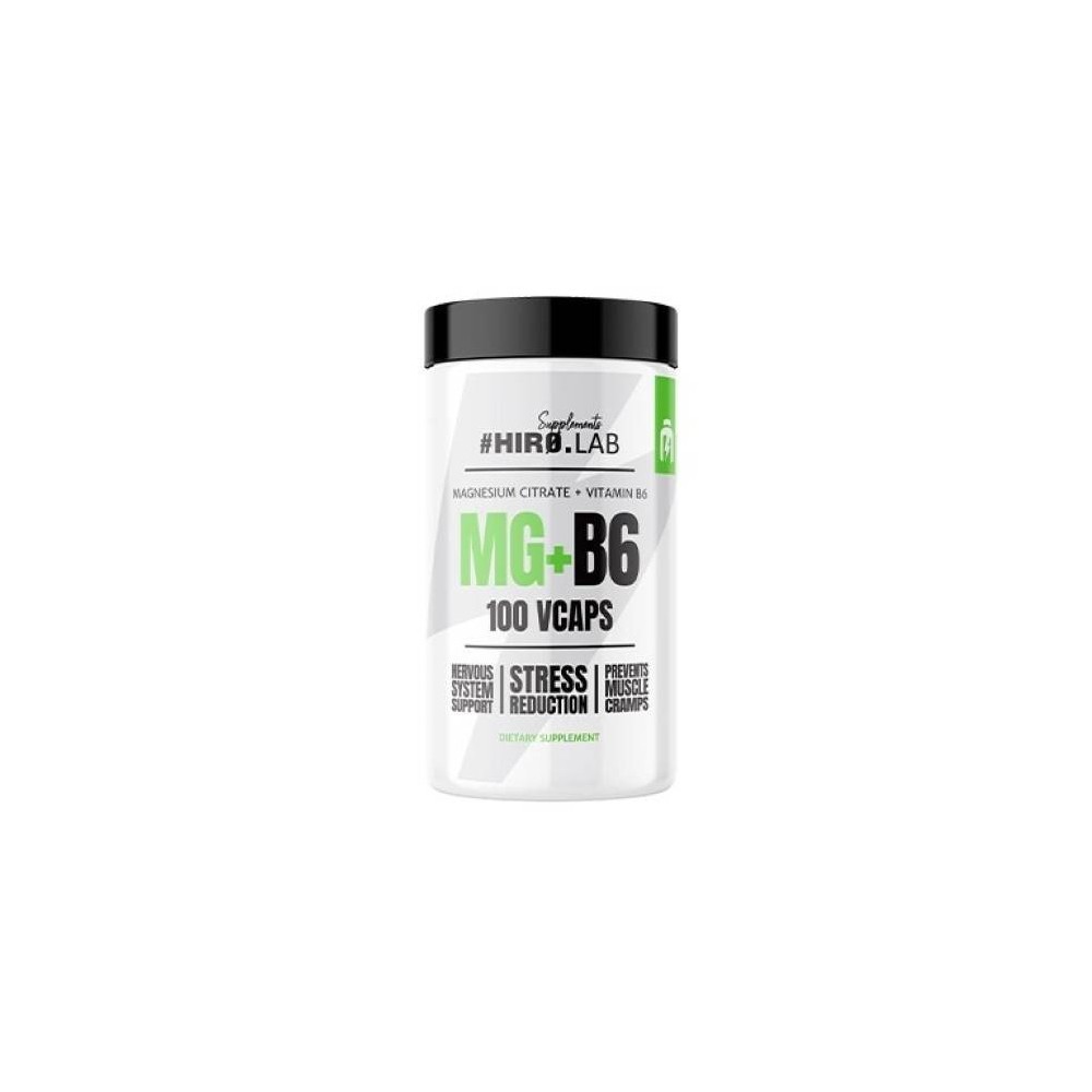 HiroLab Magnesium Citrate + Vitamin B6 - 100 Capsule BENEFICII MAGNEZIU CITRAT SI VITAMINA B6: minimizeaza slabiciunea corpului HiroLab Magnesium Citrate + Vitamin B6 - 100 Capsule BENEFICII MAGNEZIU CITRAT SI VITAMINA B6: minimizeaza slabiciunea corpului
