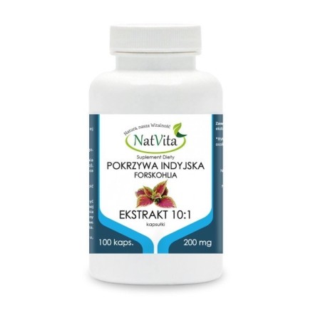 NatVita Extract de urzică indiană 10:1 200mg - 100 Capsule Beneficiile urzicii- ar putea detoxifica organismul, poate promova sa