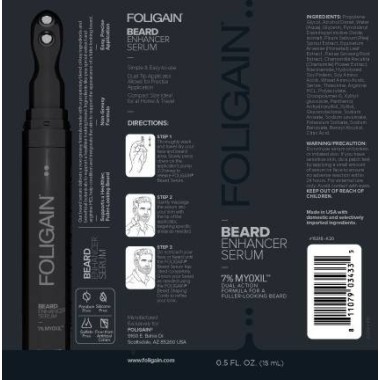 FOLIGAIN Serum de crestere a barbii cu Myoxil™ 15ml BENEFICIILE SERULUI: Sustine o barba mai sanatoasa, cu aspect mai plin de vi