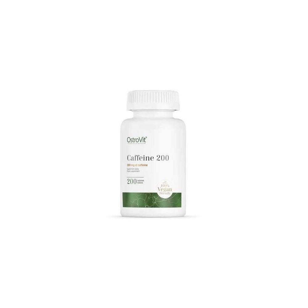Caffeine - Cofeina 200mg 200 Tablete, OstroVit Caffeine - Cofeina Beneficii: ajuta la accelerarea metabolismului, stimuleaza, ad