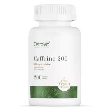 Caffeine - Cofeina 200mg 200 Tablete, OstroVit Caffeine - Cofeina Beneficii: ajuta la accelerarea metabolismului, stimuleaza, ad