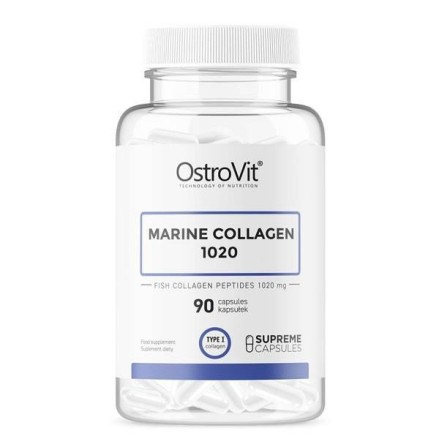 Marine Collagen 1020 mg 90 Capsule, OstroVit Marine Collagen beneficii: OstroVit Marine Collagen este un supliment alimentar ce 