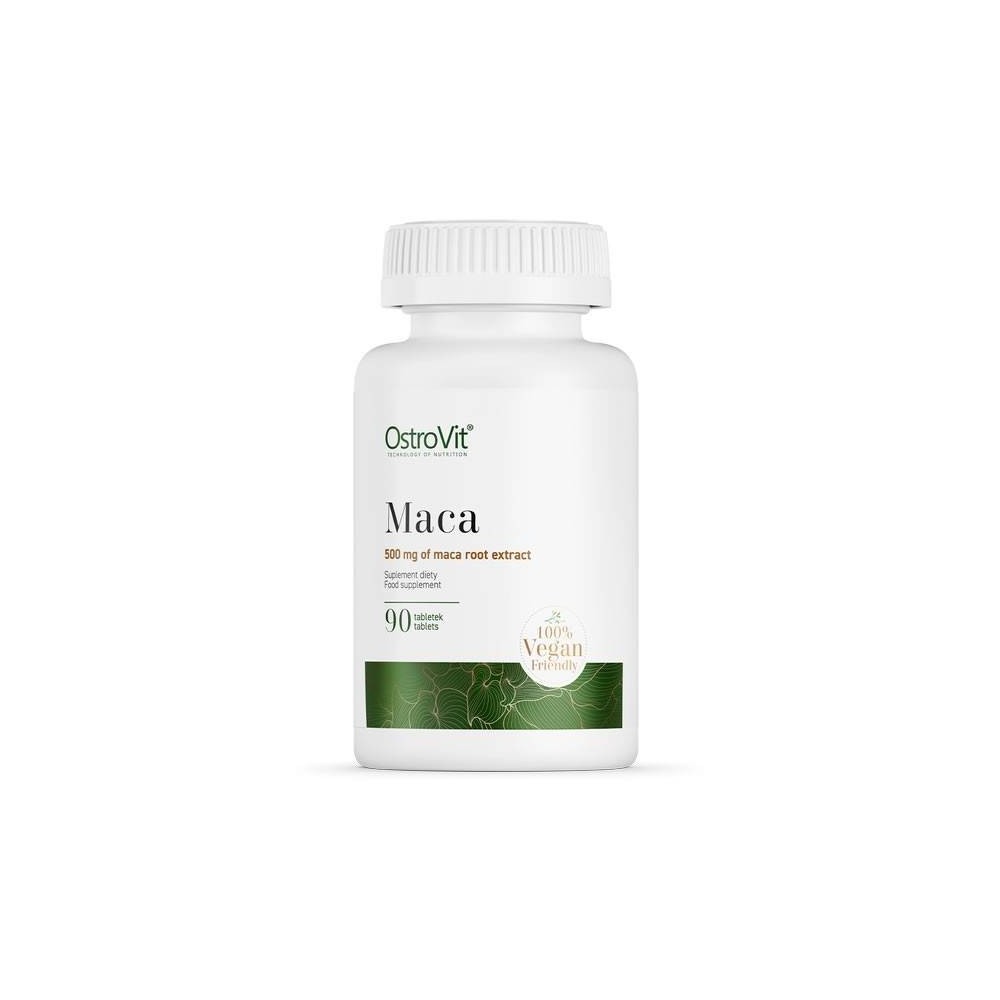 OstroVit Maca 90 Tablete Beneficii Maca: ajuta la cresterea libidoului, benefic in reducerea disfunctiei erectile, benefic in cr