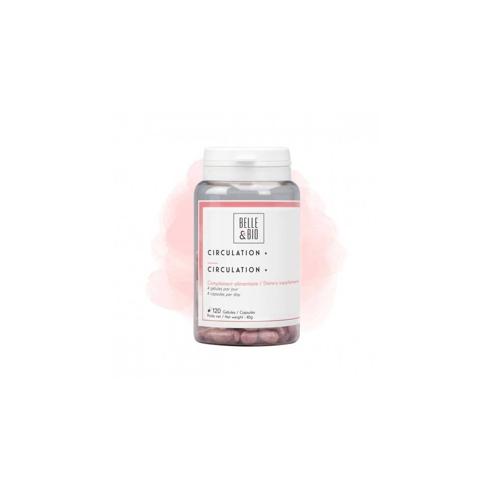 Belle&Bio Circulation+ 120 Capsule, Picioare grele, tonic venos Beneficii Circulation+: tonic venos, ajuta in cazul picioarelor 