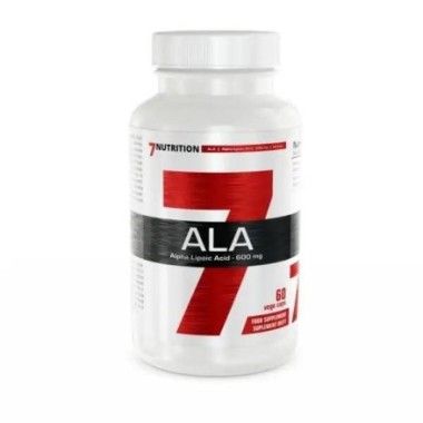7 Nutrition ALA 600mg - 60 capsule BENEFICII ALA: ALA este un supliment alimentar cu acid alfa lipoic de inalta calitate, concep