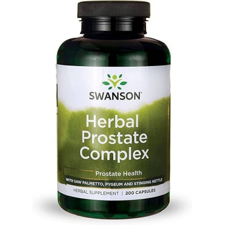 Swanson Herbal Prostate Complex, 545 mg, 200 capsule BENEFICII HERBAL PROSTATE COMPLEX: sustine sanatatea prostatei, sustine ech