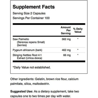 Swanson Herbal Prostate Complex, 545 mg, 200 capsule BENEFICII HERBAL PROSTATE COMPLEX: sustine sanatatea prostatei, sustine ech