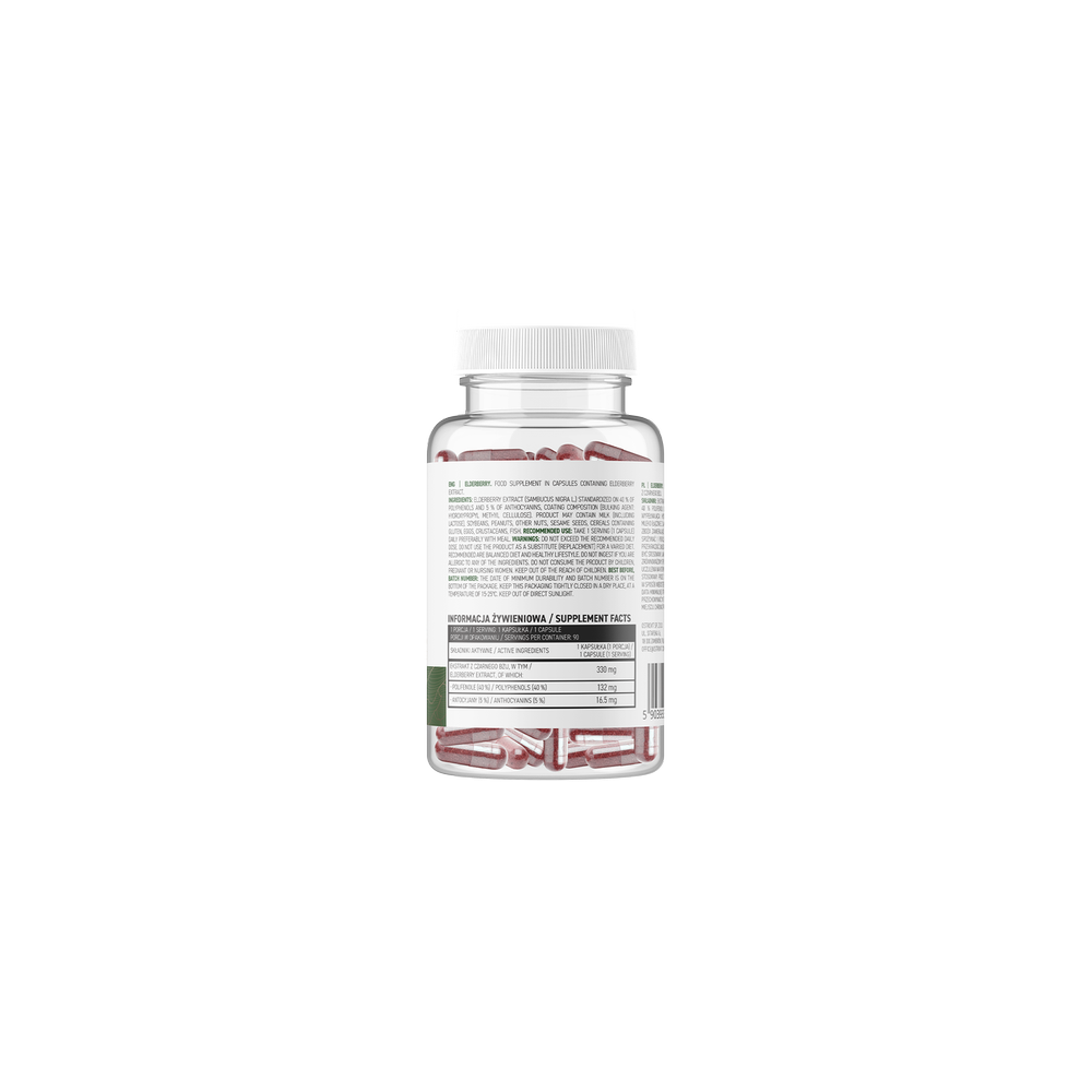 OstroVit Elderberry VEGE 90 capsule (Fructe de soc) OstroVit Elderberry VEGE este un set de 90 de capsule usor de inghitit care 