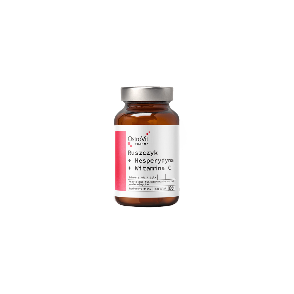 OstroVit Pharma Ruscus + Hesperidin + Vitamin C, 60 capsule OstroVit Pharma Ruscus + Hesperidin + Vitamina C este un supliment a