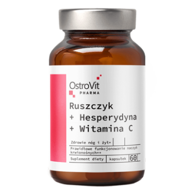 OstroVit Pharma Ruscus + Hesperidin + Vitamin C, 60 capsule OstroVit Pharma Ruscus + Hesperidin + Vitamina C este un supliment a