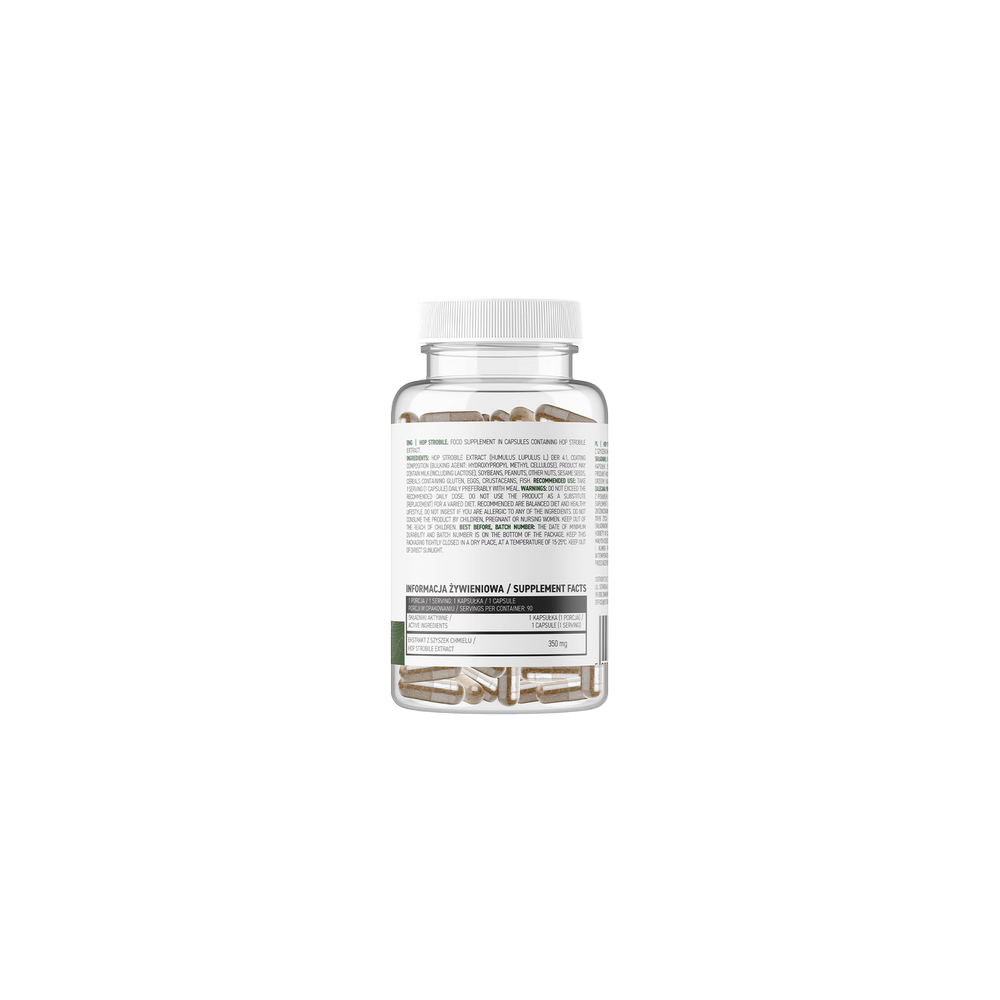 OstroVit Hops Strobile VEGE 90 capsule (Hamei) OstroVit Hamei Strobile VEGE este un supliment alimentar vegan destinat celor car