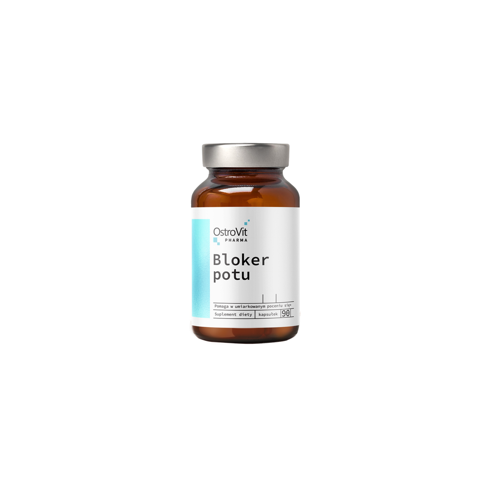 OstroVit Pharma Sweat Blocker 90 capsule (impotriva transpiratiei excesive) OstroVit Pharma Sweat Blocker este un supliment alim
