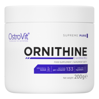 OstroVit Supreme Pure Ornithine pudra 200 grame BENEFICII ORNITINA: Initiaza eliberarea hormonului de crestere in organism, ceea