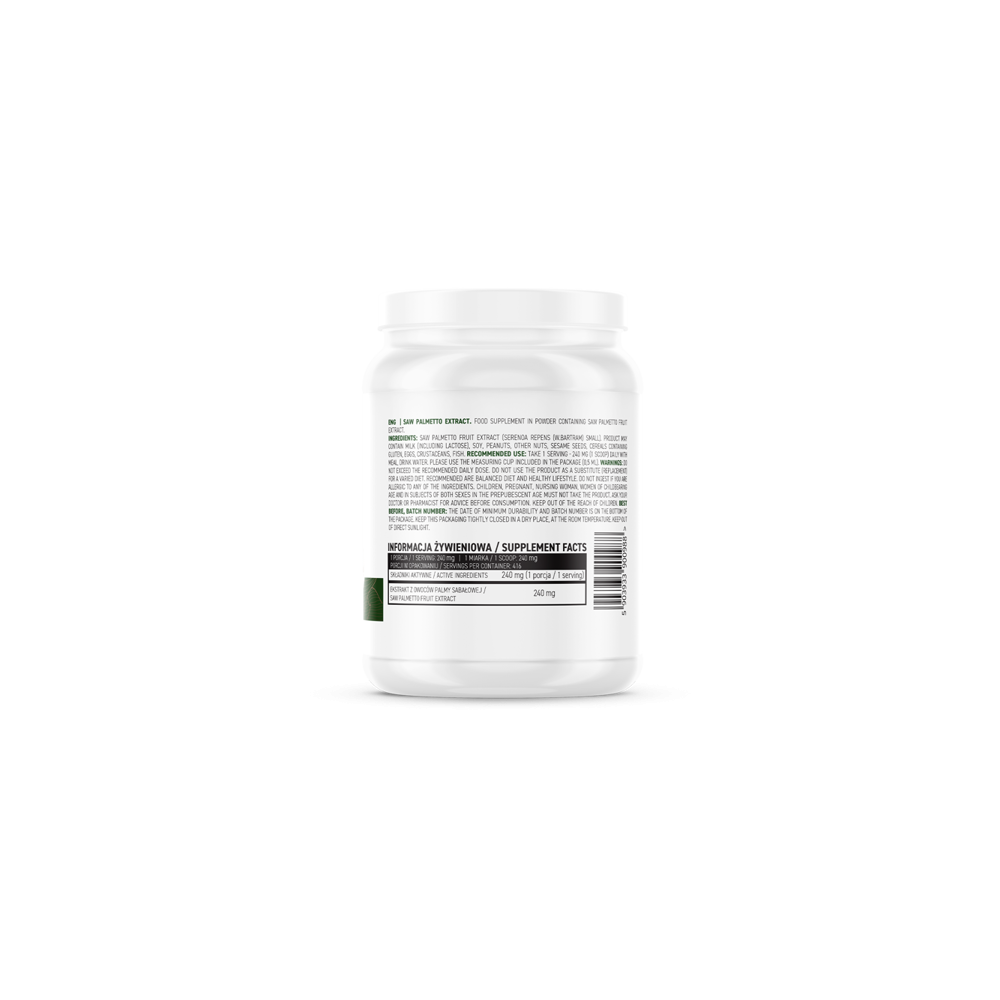 OstroVit Saw Palmetto Extract pudra 100 grame BENEFICII SAW PALMETTO: ajuta in caz de prostatita, prostata marita, sustine sanat