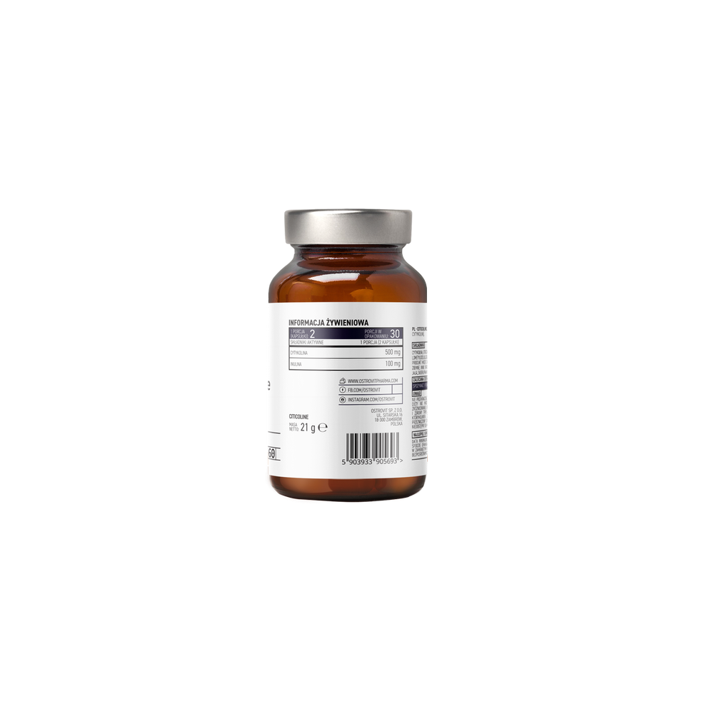OstroVit Pharma Citicoline 60 capsule OstroVit Pharma Citicoline este un supliment alimentar care vă poate ajuta să aveți grijă 