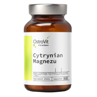 OstroVit Pharma Magnesium citrate, 60 capsule Beneficii magneziu citrat: regleaza tensiunea arteriala, minimizeaza migrenele, am
