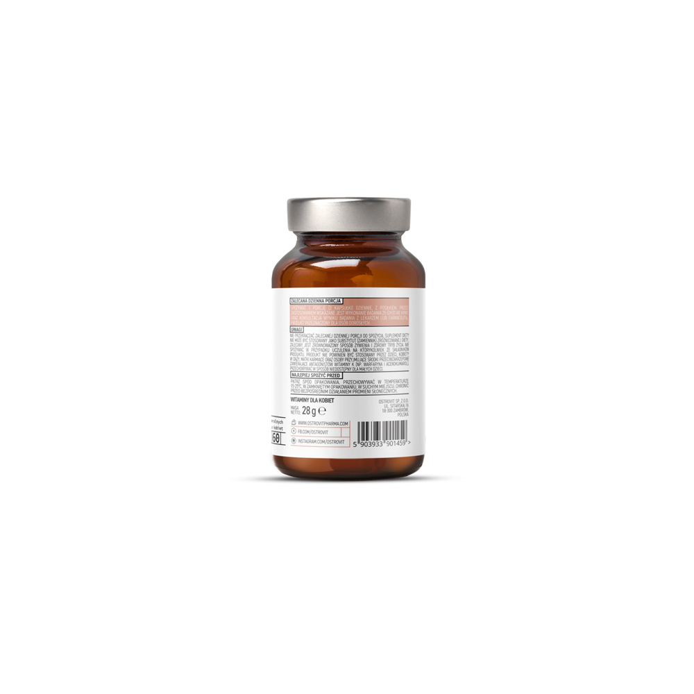 OstroVit Pharma Vitamins For Women, 60 capsule (Vitamine pentru femei) Proprietati ale vitaminelor OstroVit Pharma pentru femei:
