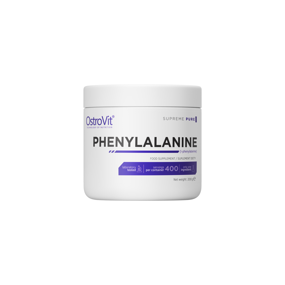 OstroVit Supreme Pure Phenylalanine, Fenilalanina pudra 200 grame BENEFICII Fenilalanina: Supliment care va va ajuta sa va contr OstroVit Supreme Pure Phenylalanine, Fenilalanina pudra 200 grame BENEFICII Fenilalanina: Supliment care va va ajuta sa va contr