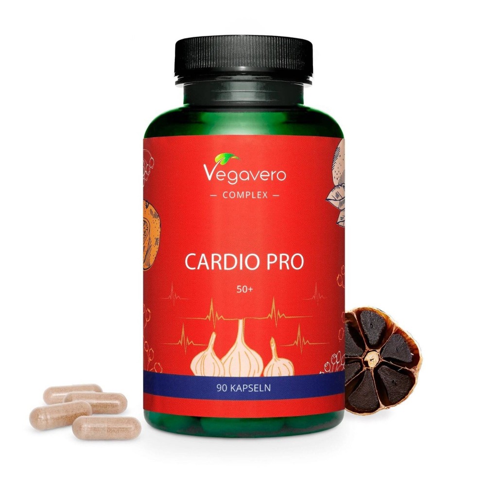 Vegavero Cardio Pro Complex, 90 Capsule Cardio Pro este o formula unica si bazata pe stiinta, dezvoltata pentru a sustine functi Vegavero Cardio Pro Complex, 90 Capsule Cardio Pro este o formula unica si bazata pe stiinta, dezvoltata pentru a sustine functi