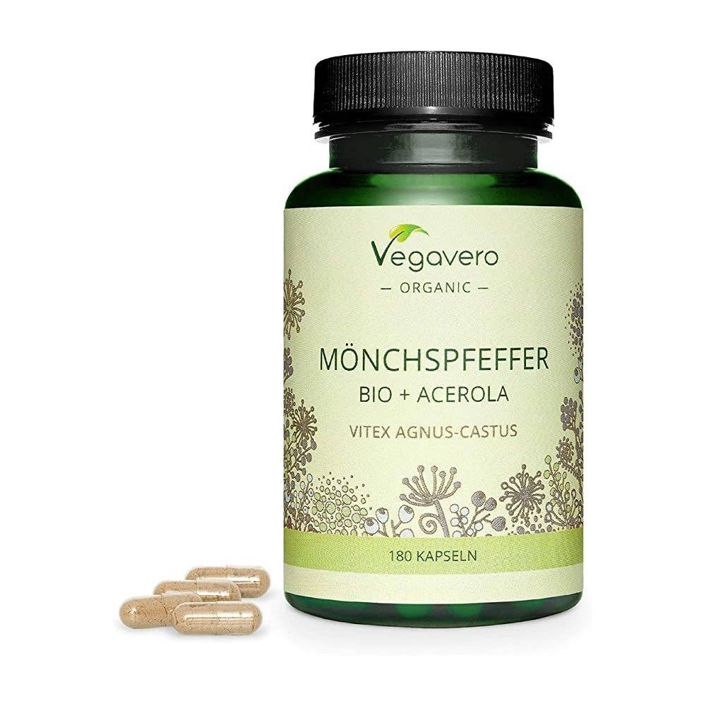 Vegavero Organic Vitex Agnus Castus, 180 Capsule BENEFICII Vitex Agnus Castus: contine un extract de fructe de vitex organic de Vegavero Organic Vitex Agnus Castus, 180 Capsule BENEFICII Vitex Agnus Castus: contine un extract de fructe de vitex organic de